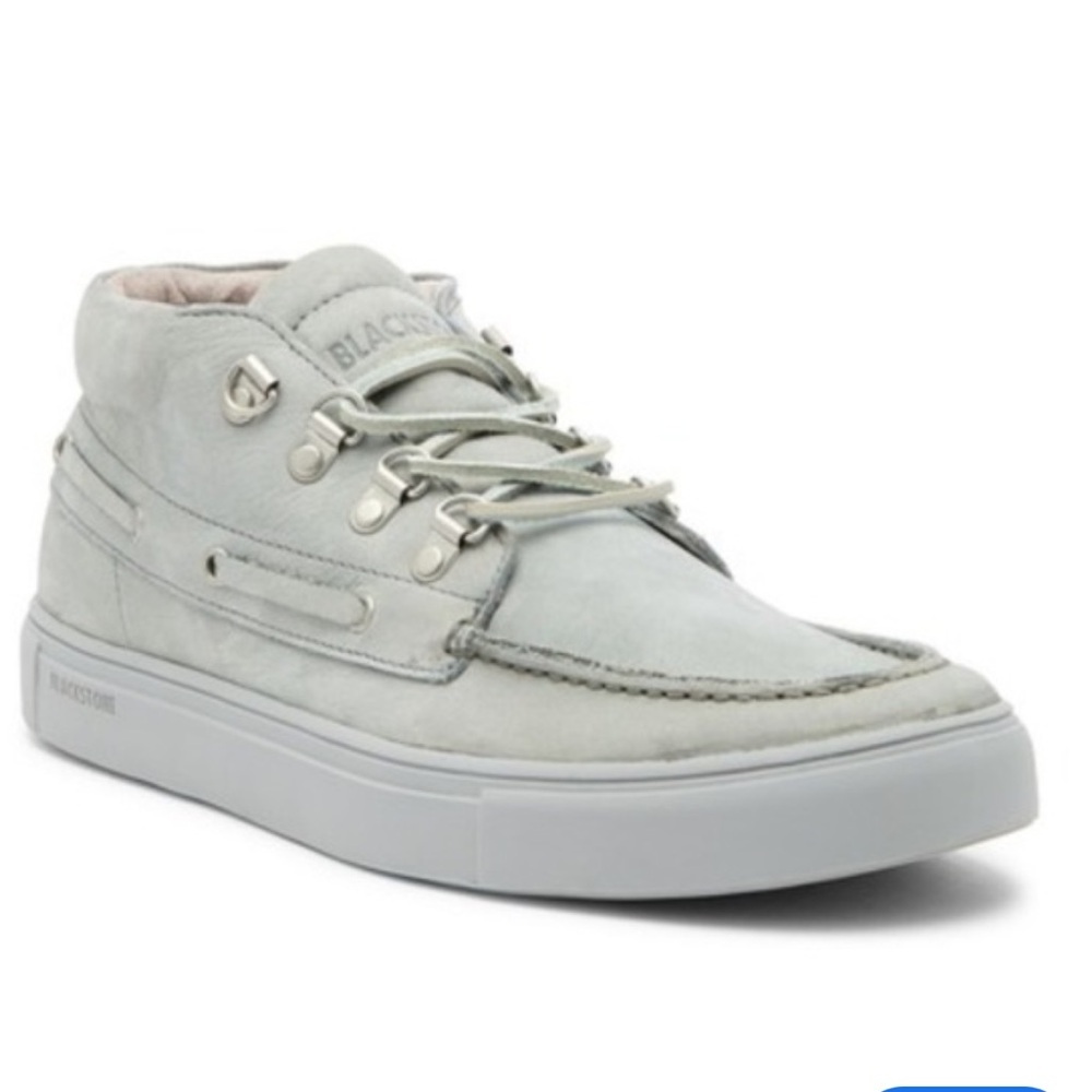 Blackstone 4‎ eyelet lace up chukka leather limestone Sneakers